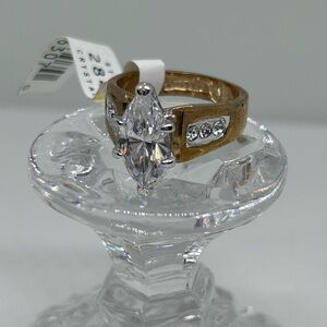 NWT Gold Tone CZ/Crystal Fashion Ring